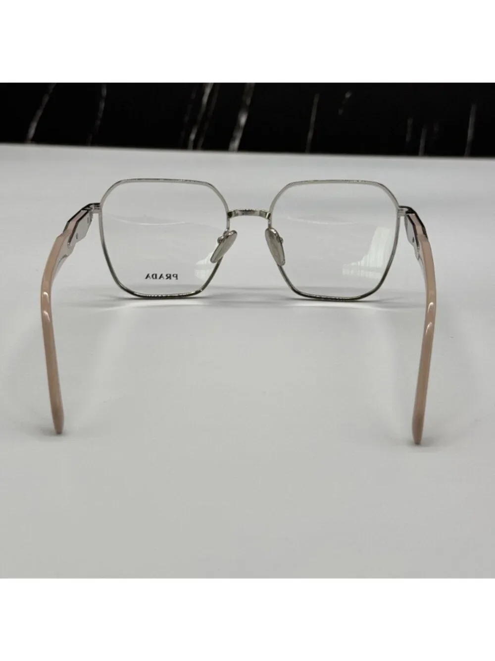 NWT Prada PR56ZV 1BC1O1 Silver Beige Women Eyeglasses PR 56ZV